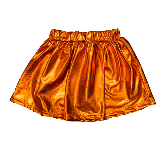 Metallic Orange Skort