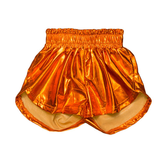 Metallic Orange Shorts