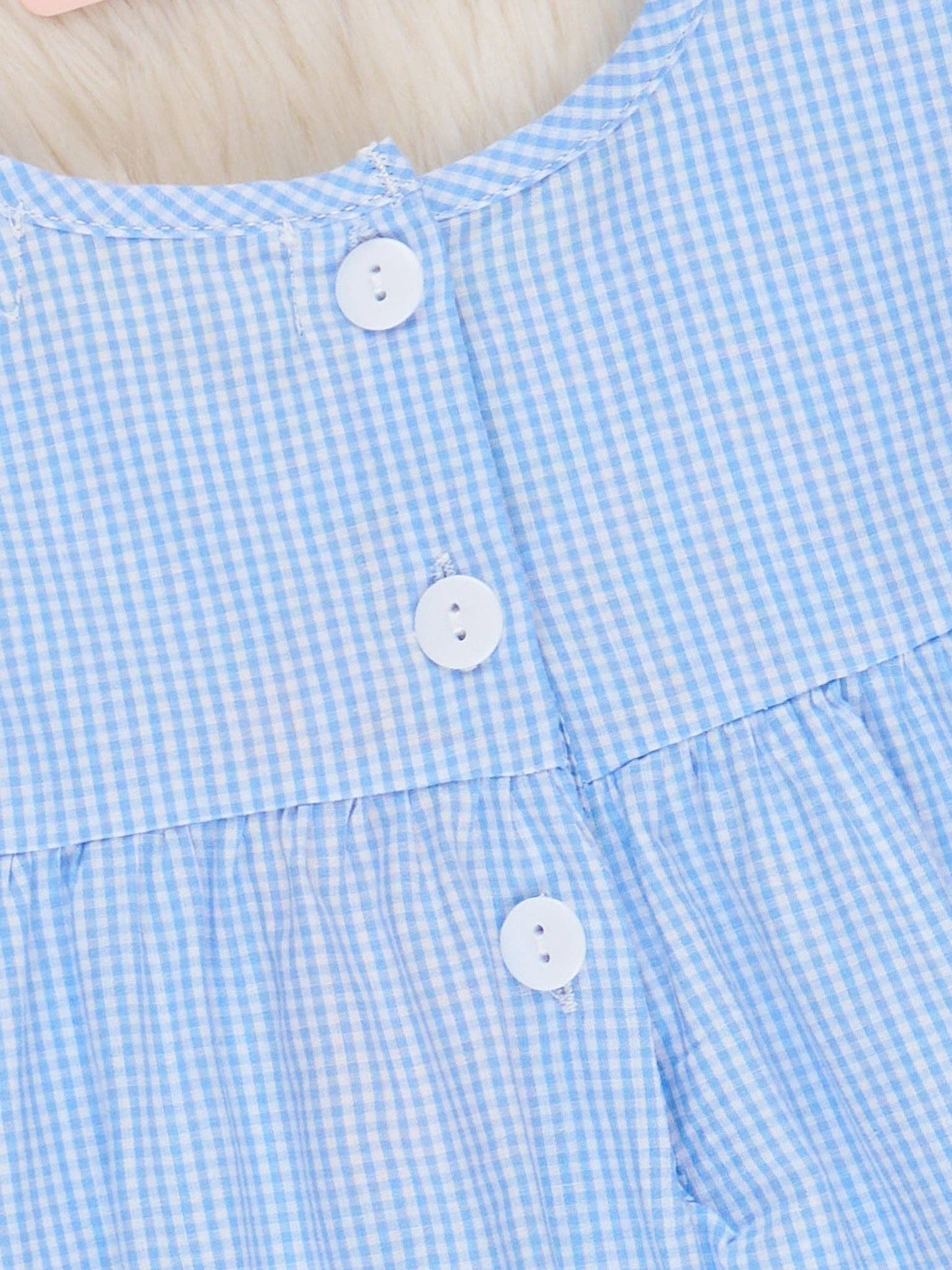 Scallop Hem Embroidered Pencils 100% Cotton Dress