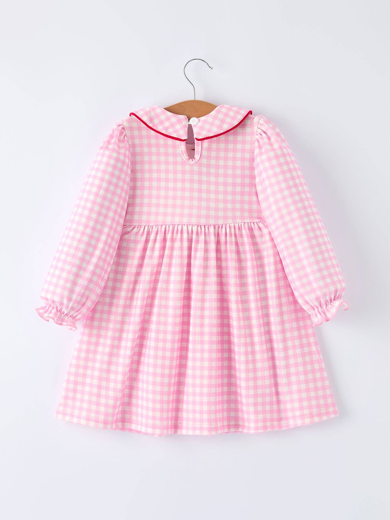 Plaid Heart Smocked Dress