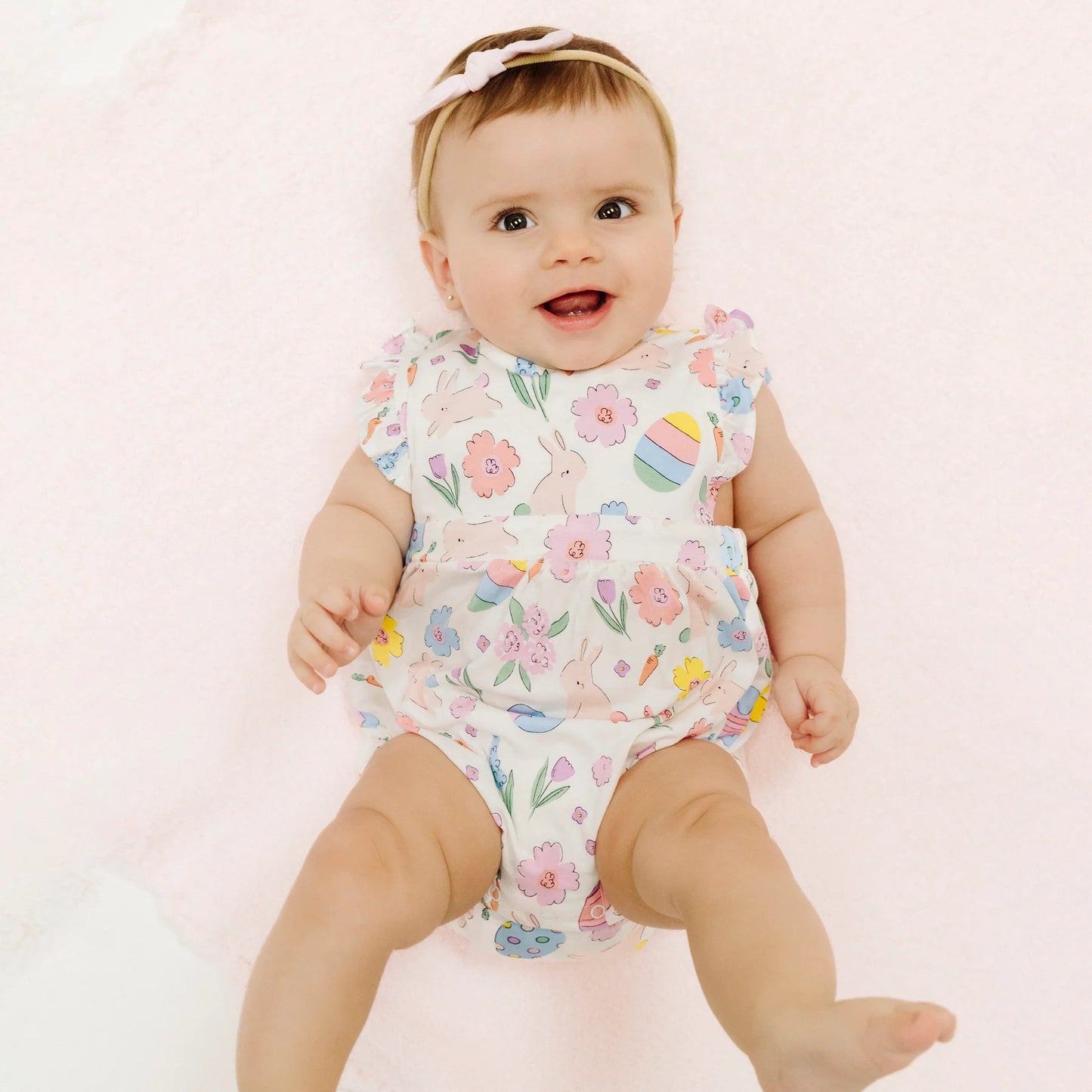 Easter Bunnies - Pink Sunsuit