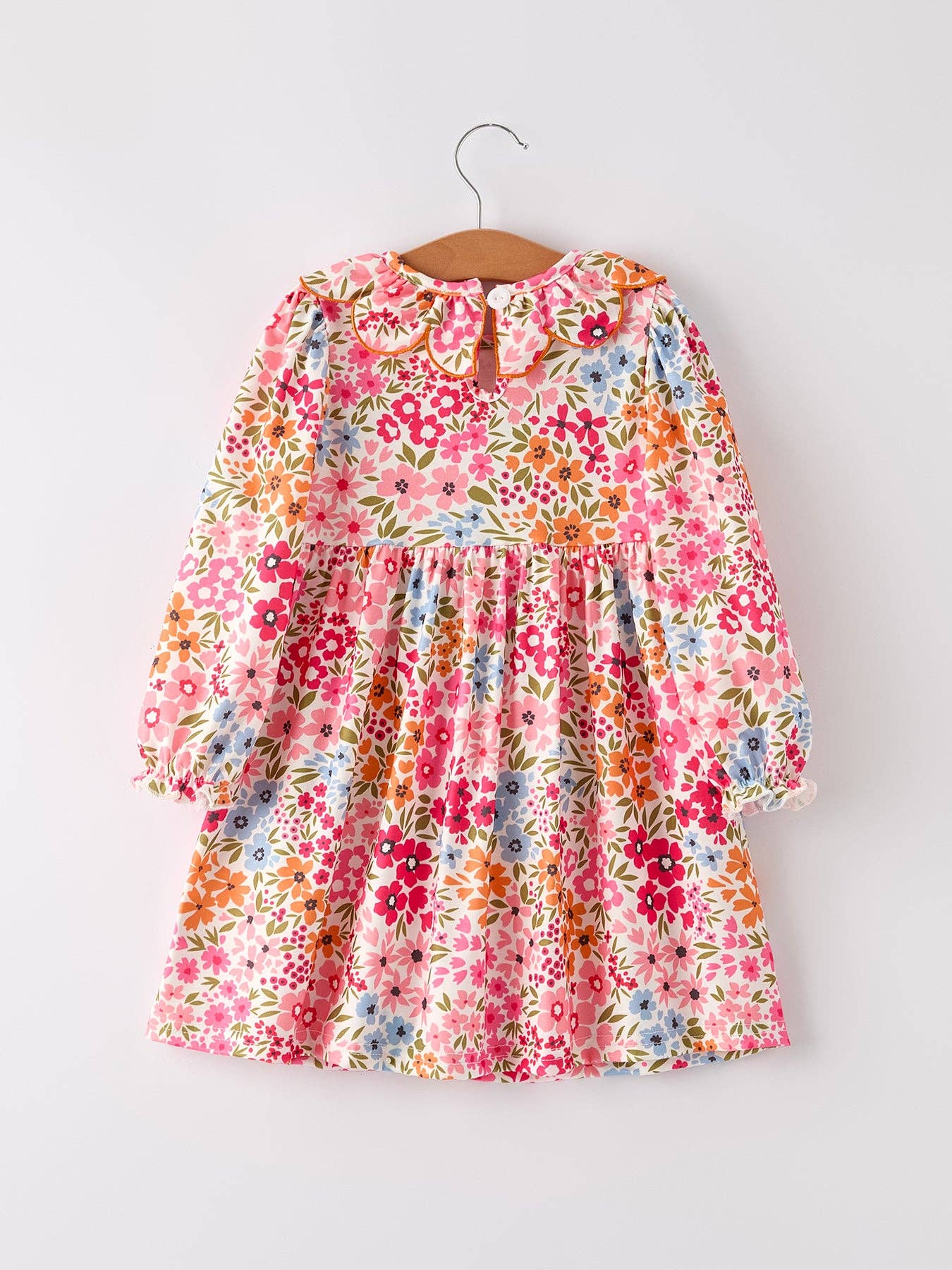 Pumpkin Bow Smock Dress