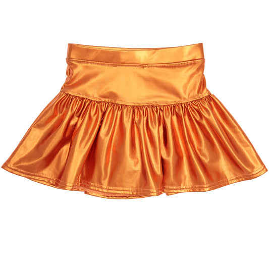 Metallic Orange Skort