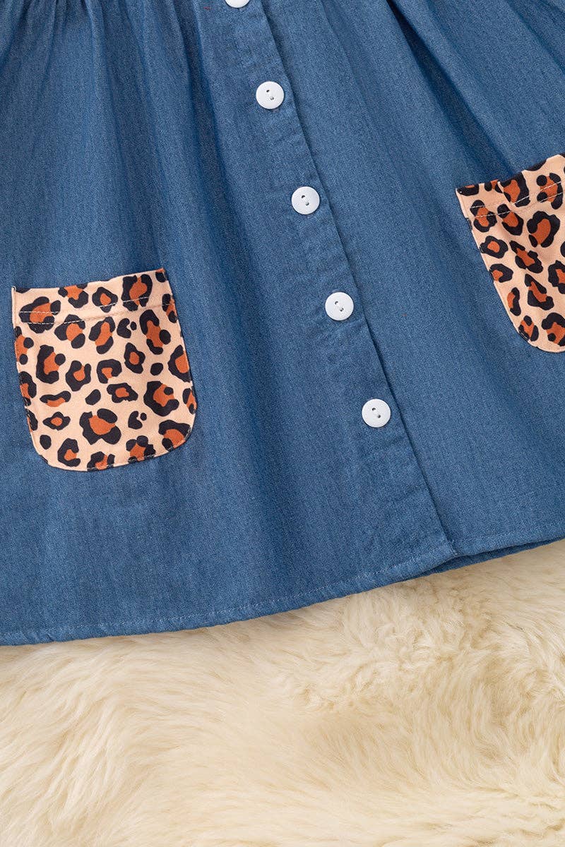 Cheetah Denim Dress