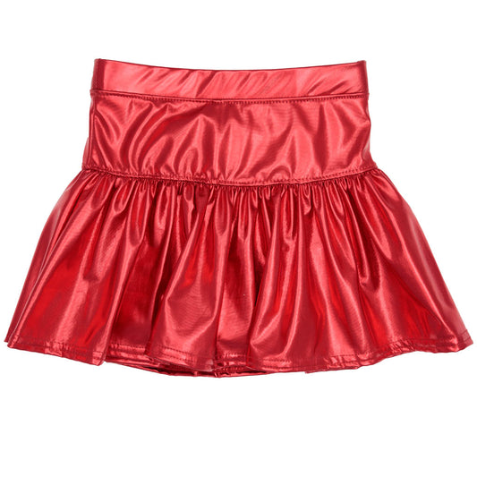 Metallic Red Skort