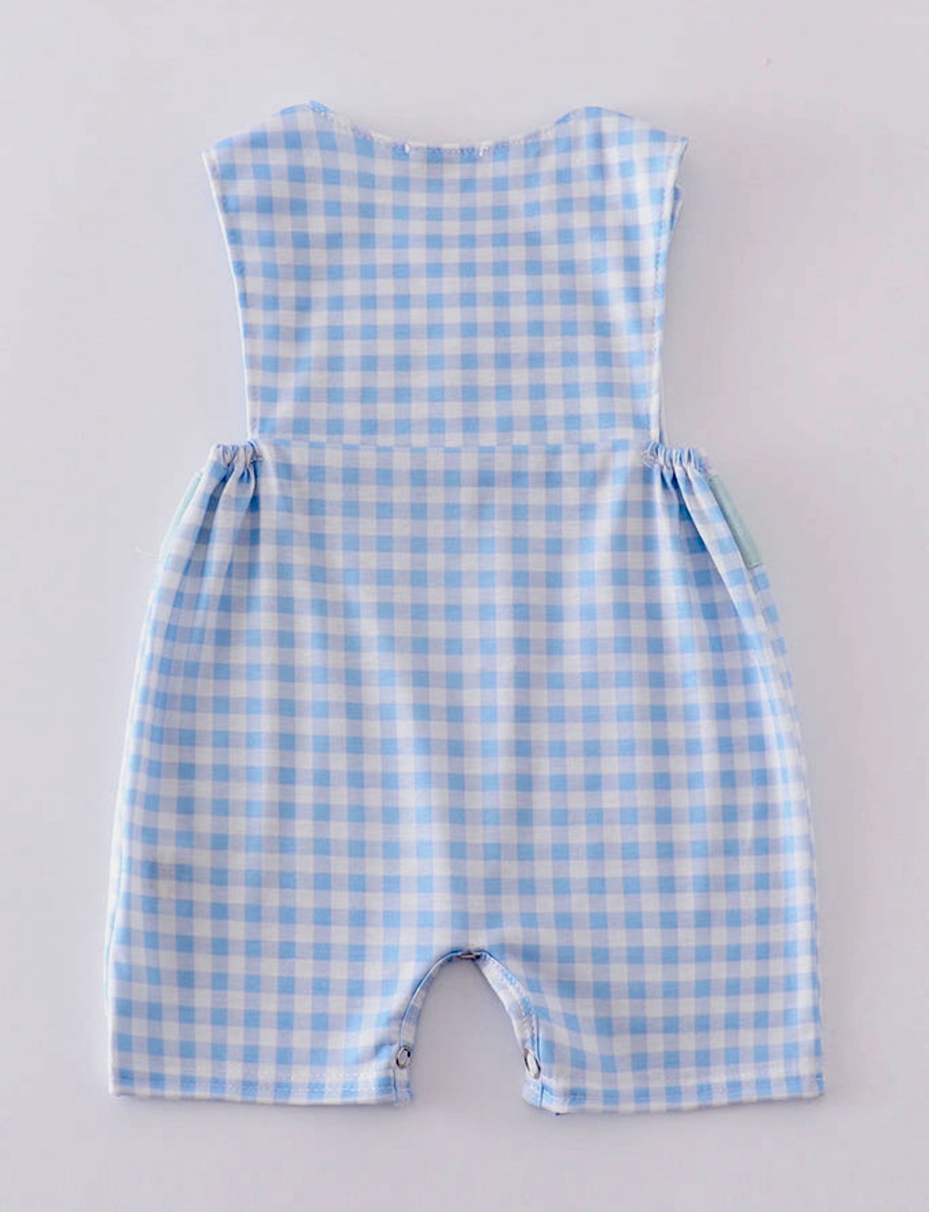 Blue Bunny Embroidery Gingham Jonjon