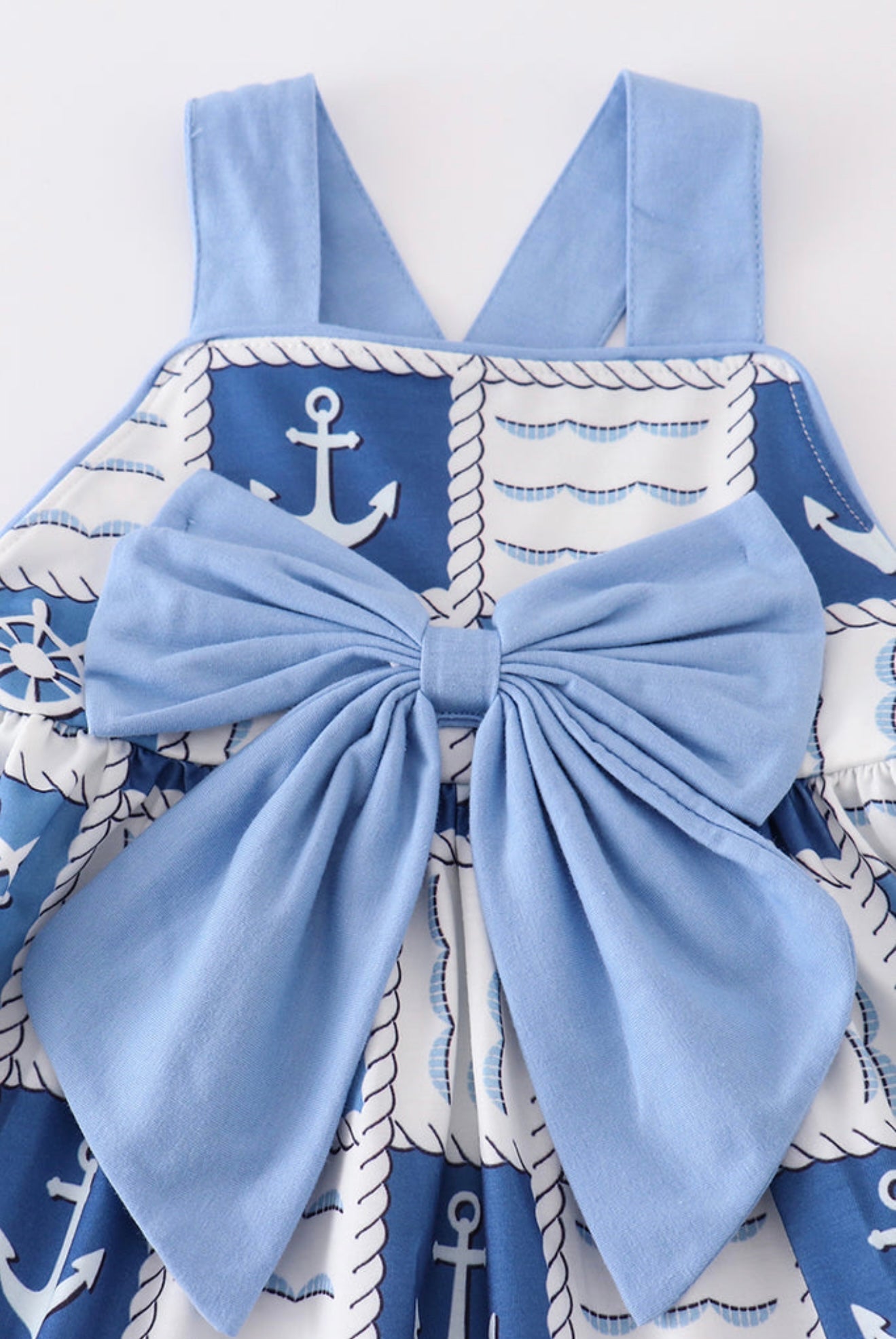 Blue Sailboats 2 PC Girls Set