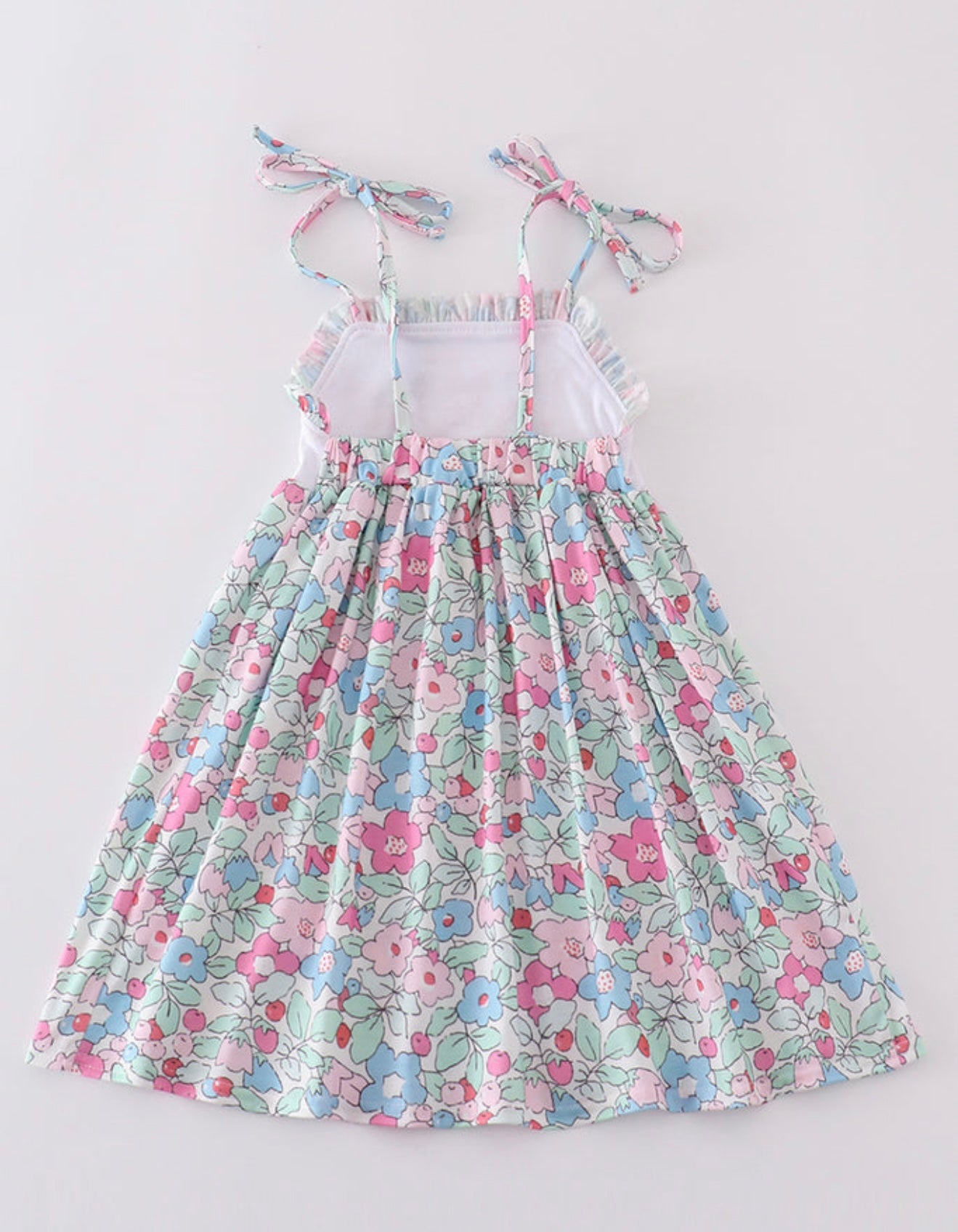 Floral Bunny Embroidered Dress