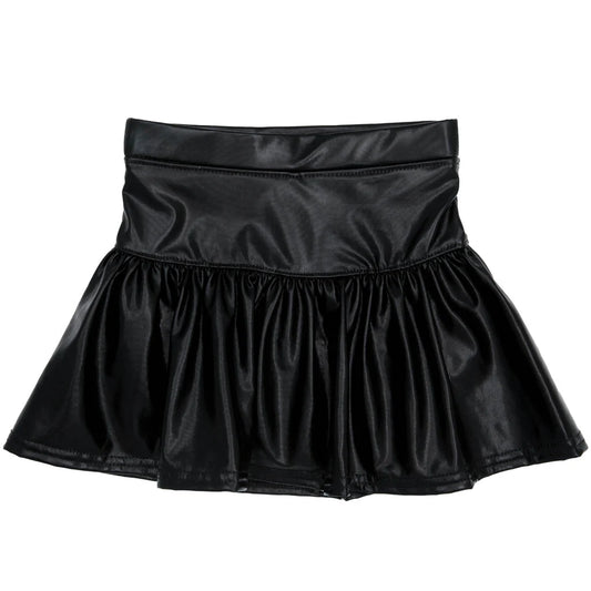 Metallic Black Skort