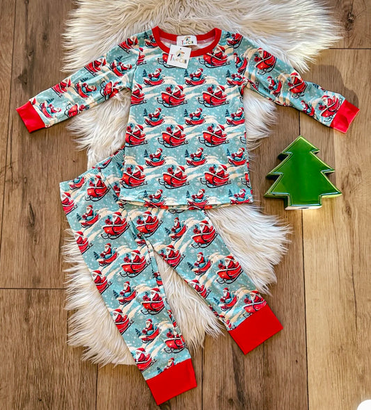 Santa Sleigh 2 piece set