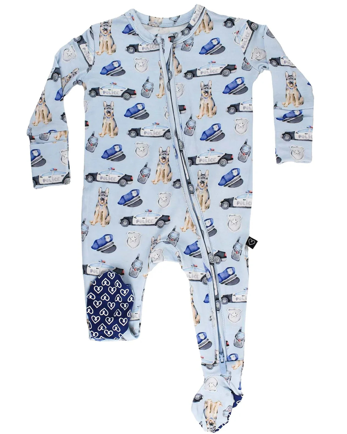 Officer Zippered Footie