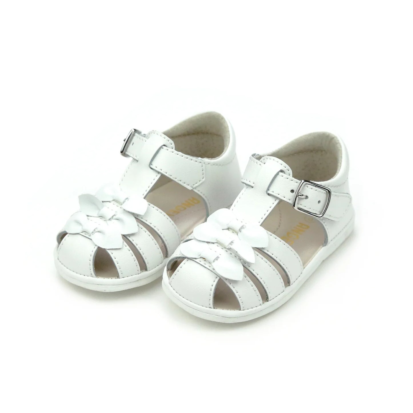 Everly Angel Baby Bow Sandal- White
