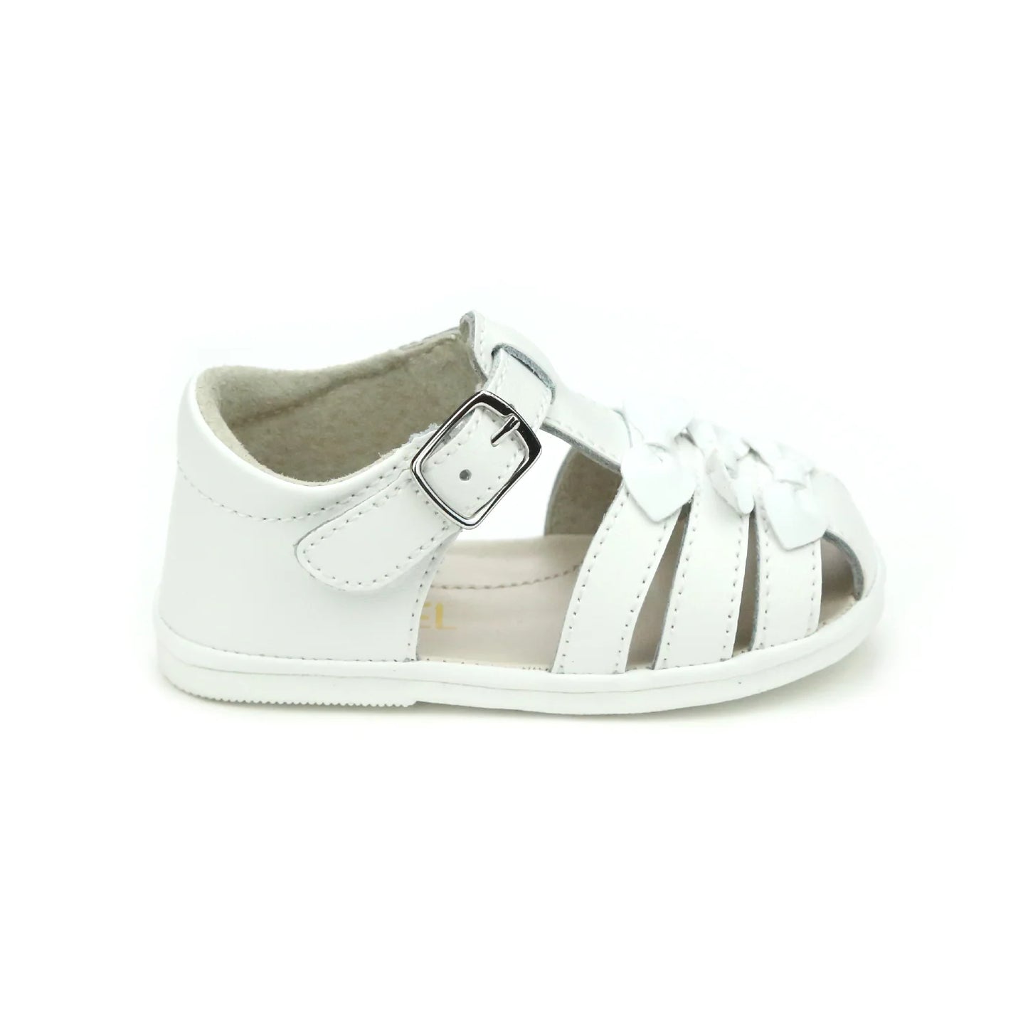 Everly Angel Baby Bow Sandal- White