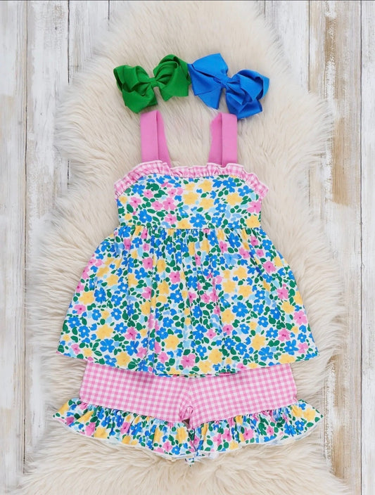 Blooming Garden Floral Ruffle Outfit
