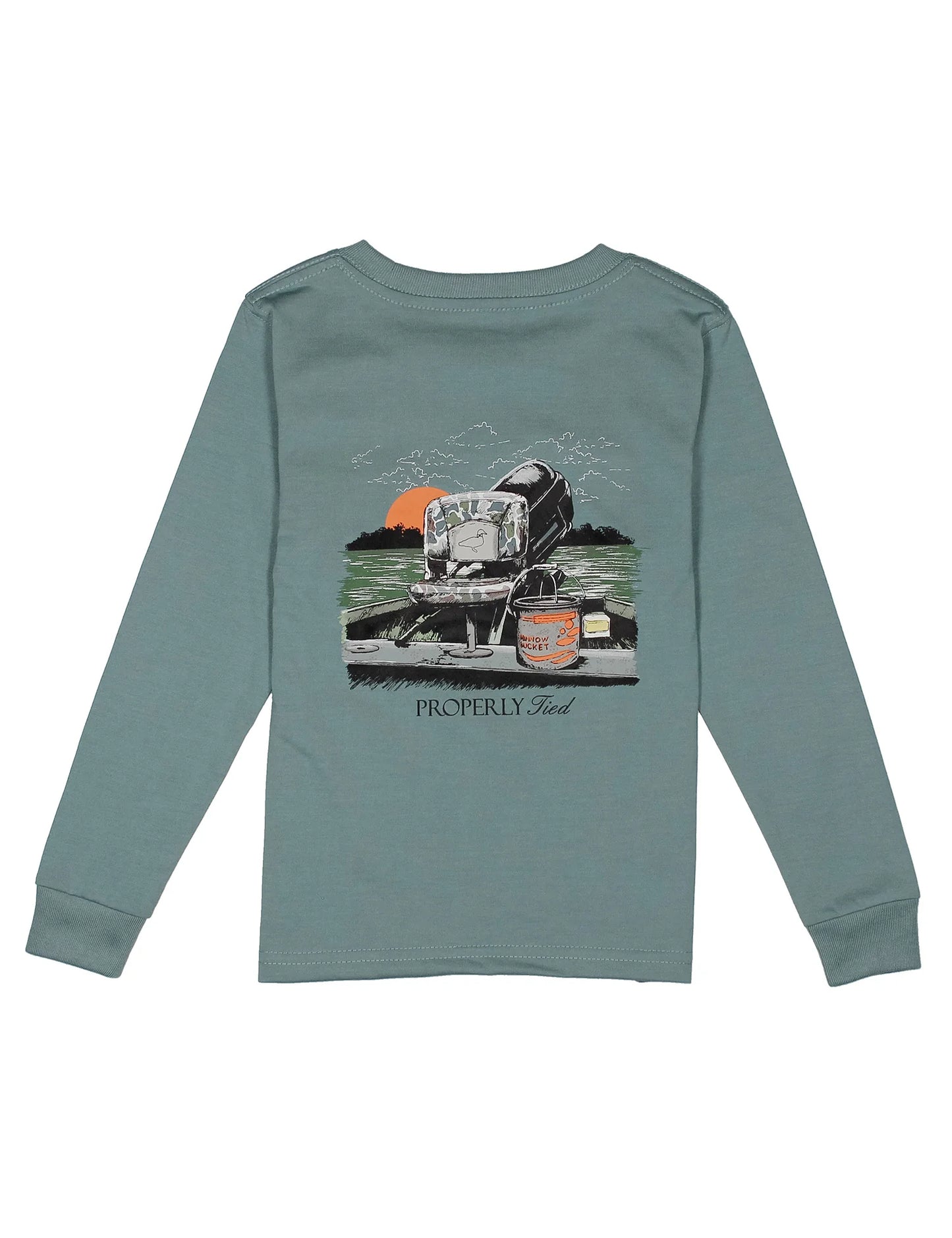 Boys Gone Fishin' LS Steel Blue
