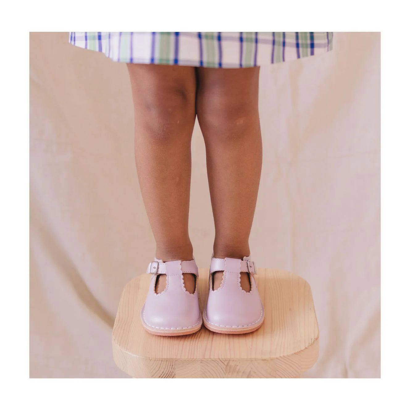 Selina Pastel Scalloped T-Strap Mary Jane (Toddler)