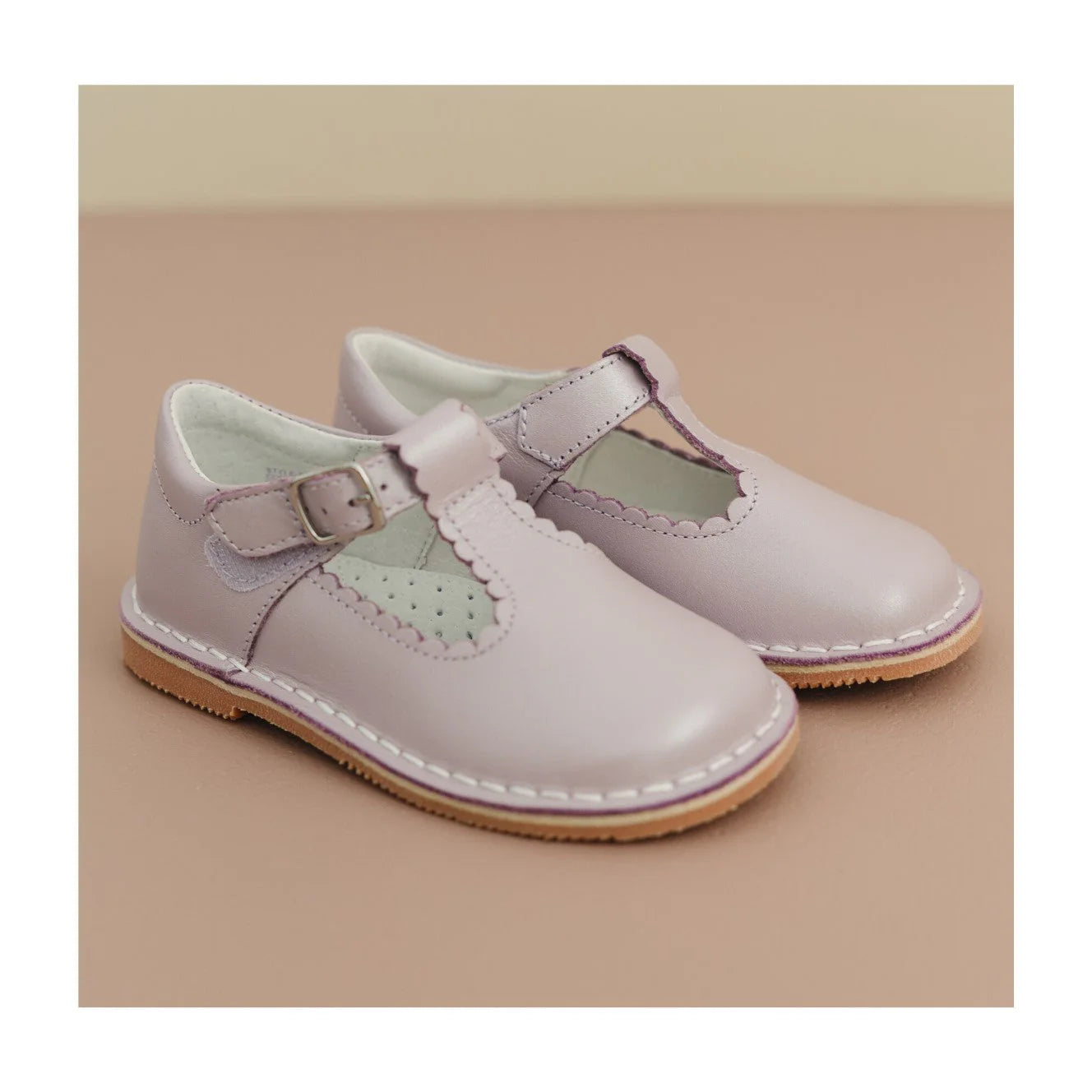 Selina Pastel Scalloped T-Strap Mary Jane (Toddler)