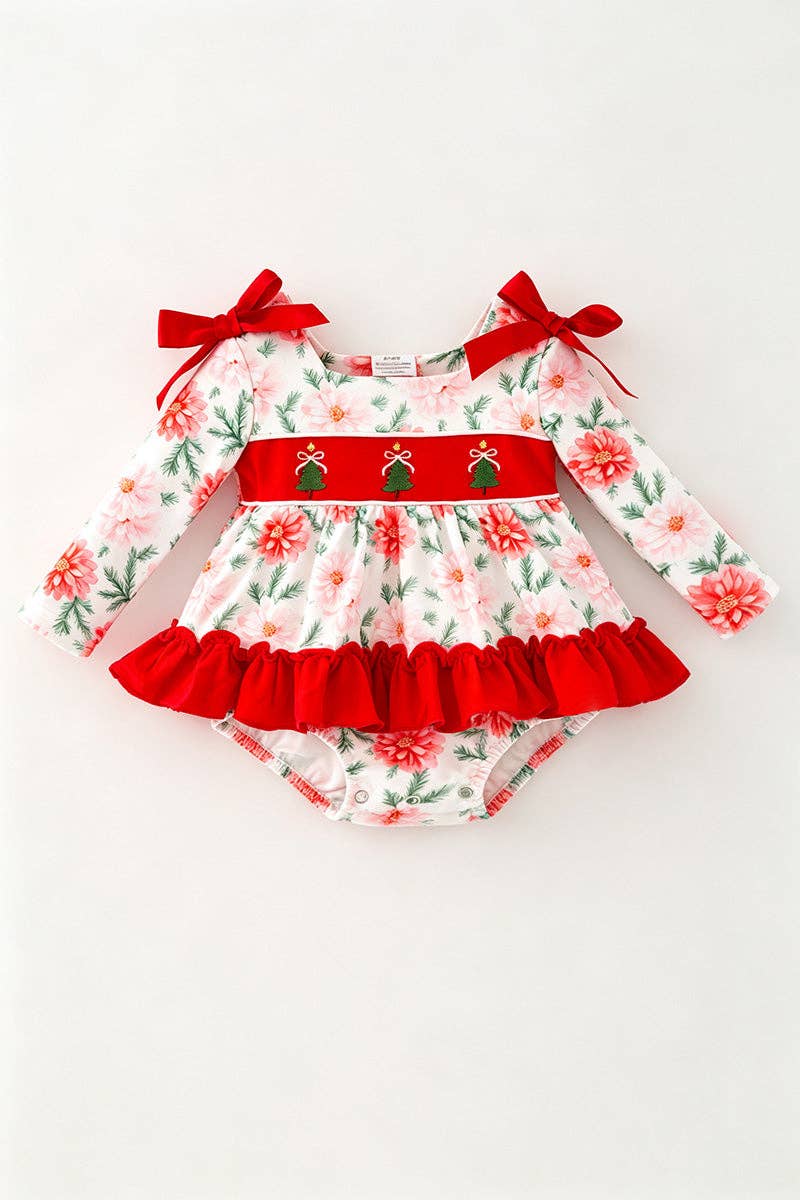 Embroidered Christmas Tree Bodysuit