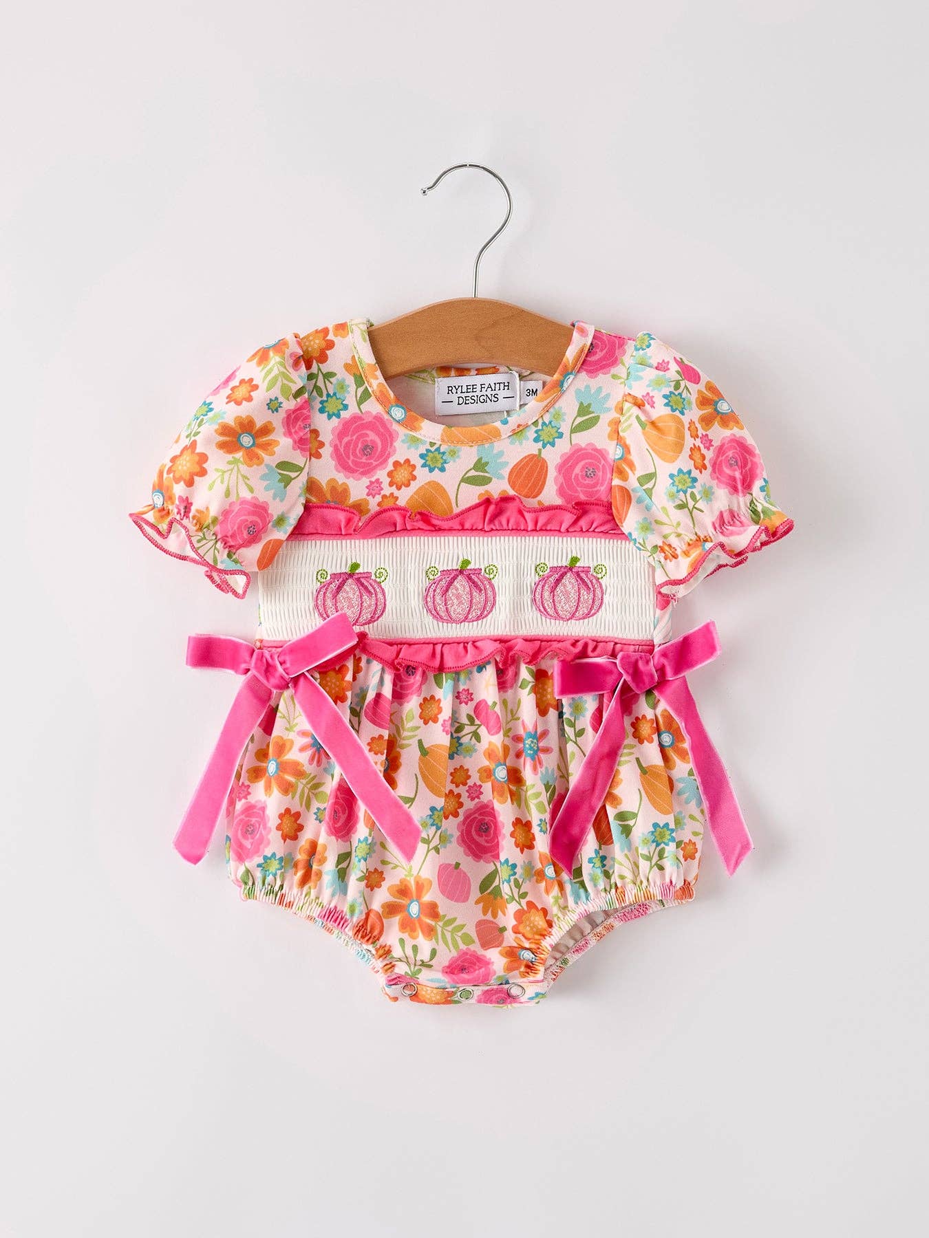 Pink Pumpkin Smock Bubble