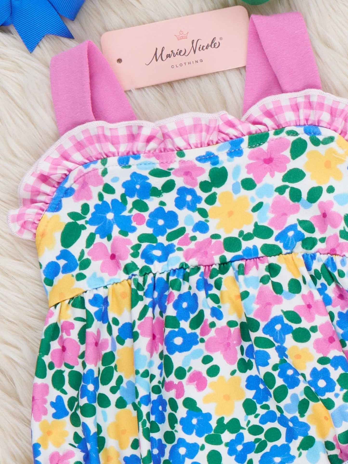 Blooming Garden Floral Ruffle Bubble Romper