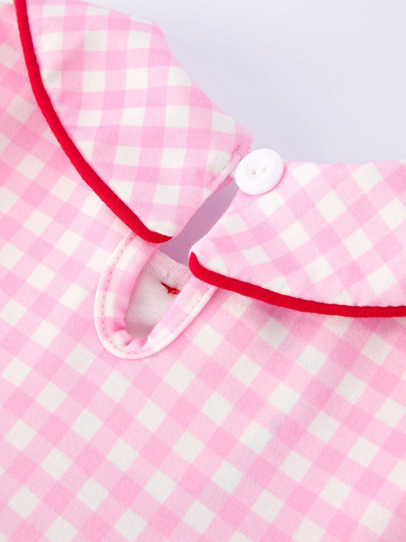 Plaid Heart Smocked Dress