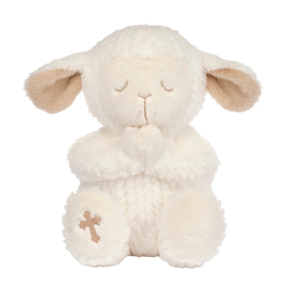 Heaven Sent Praying Baptism Plush Lamb