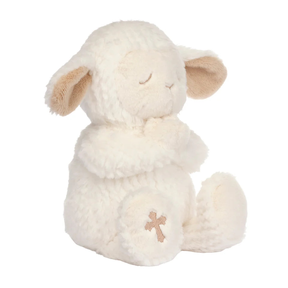 Heaven Sent Praying Baptism Plush Lamb