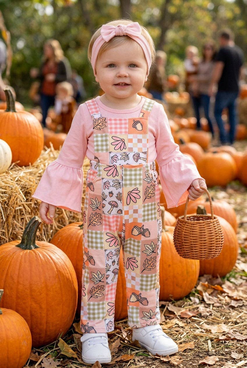 Fall Patchwork Romper Set