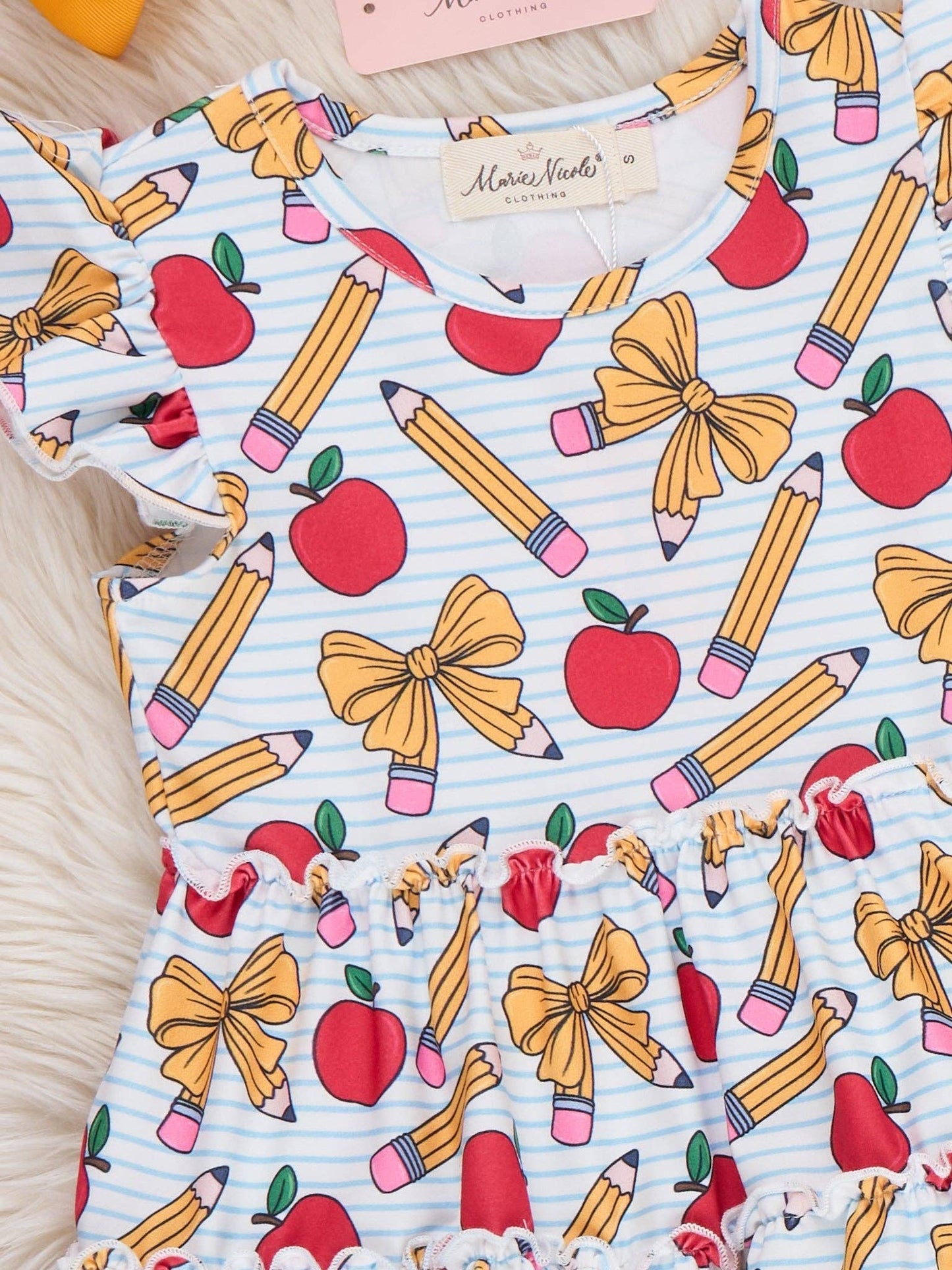 Little Learner Bow Ruffle Dress