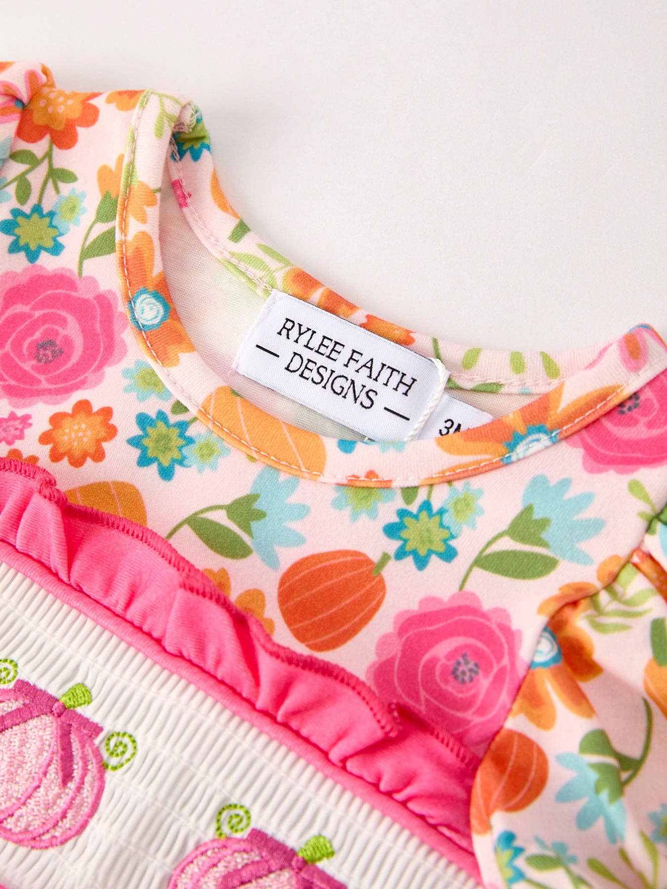 Pink Pumpkin Smock Bubble