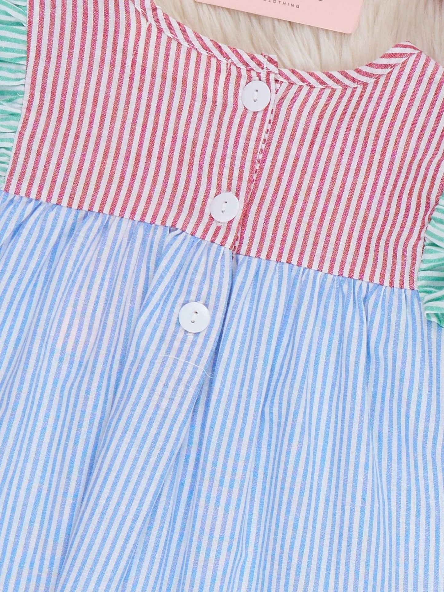 School Days Embroidered 100% Cotton Dress