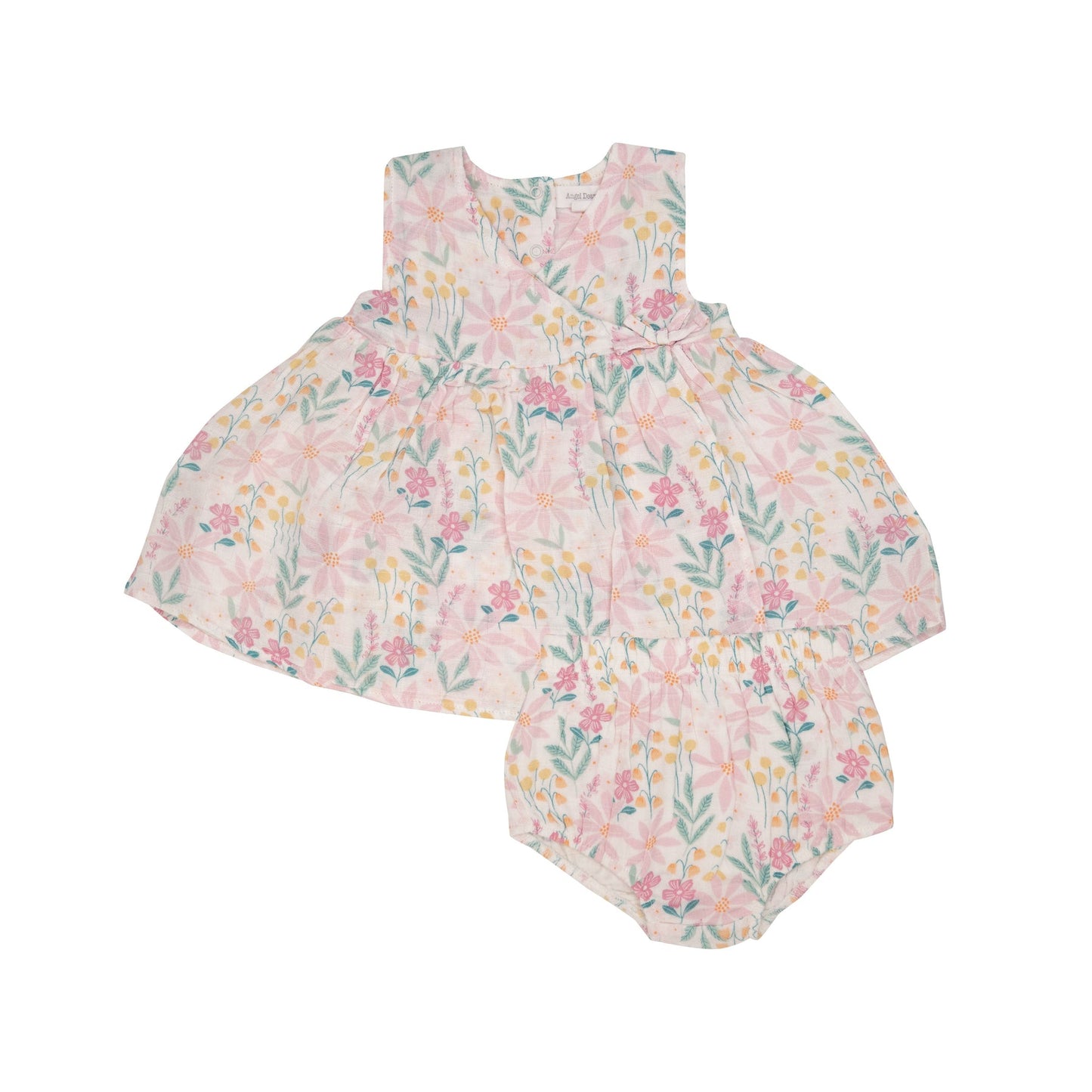 Pinwheel Floral Dress and Diaper Cover