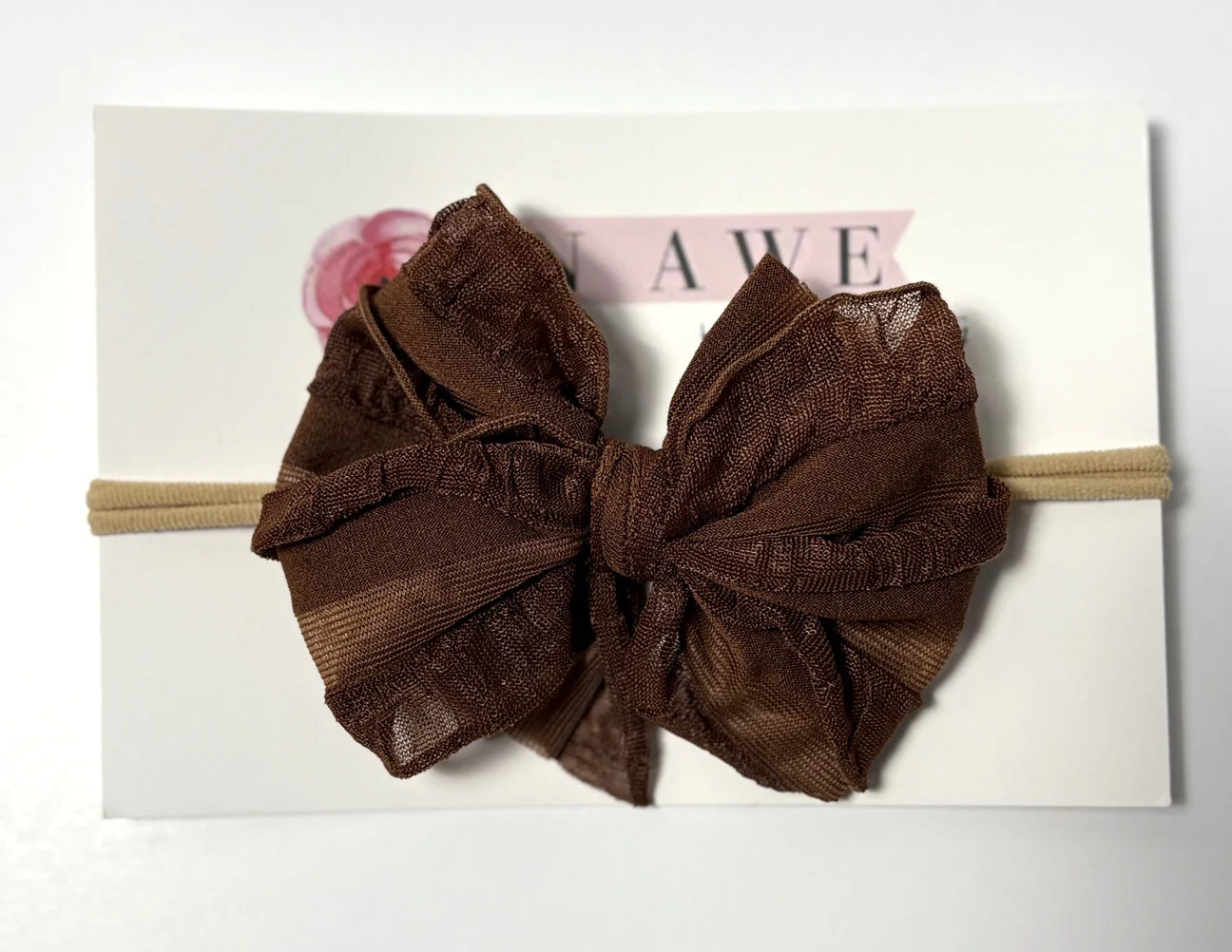 In Awe Couture - Mini Ruffled Headband Bow