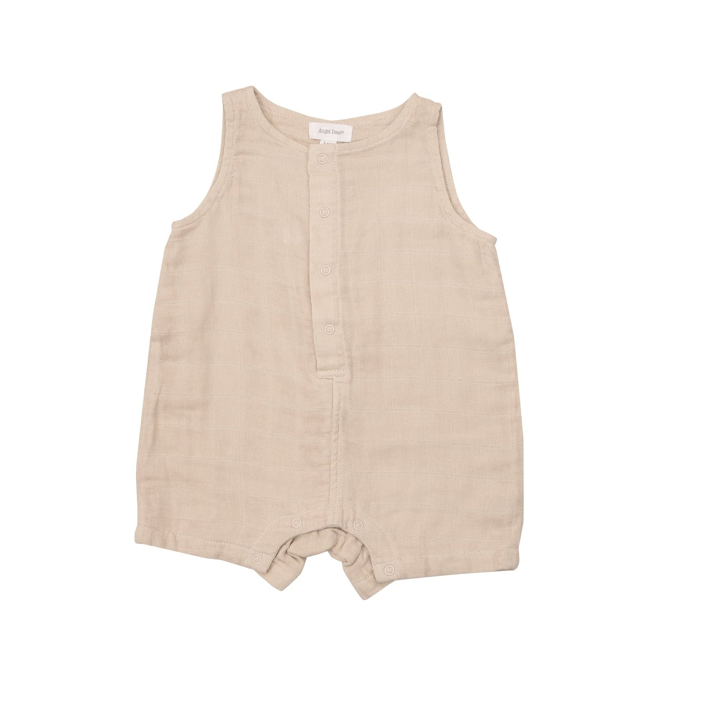 Solid Muslin Shortie Romper