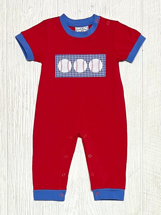 Boys Baseball Romper