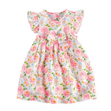 Swirl Floral Toddler Dress