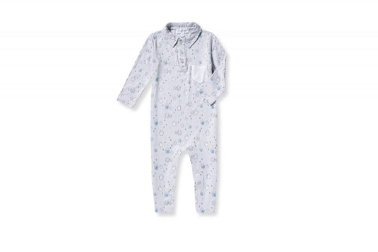 Grey Penguins Romper