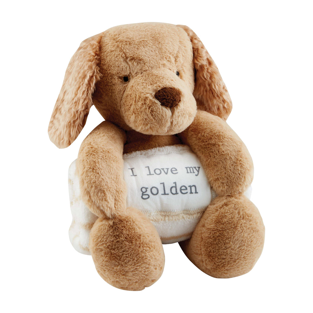 Golden Plush with Blanket