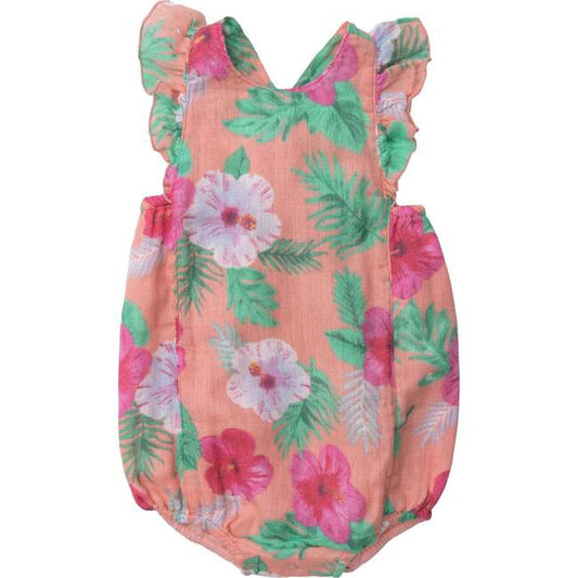 Hibiscus Pink Sunsuit