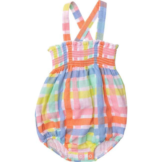 Multicolor Plaid Sunsuit